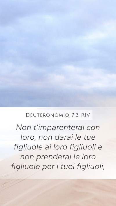 Deuteronomio 7:3 RIV Bible Verse Image