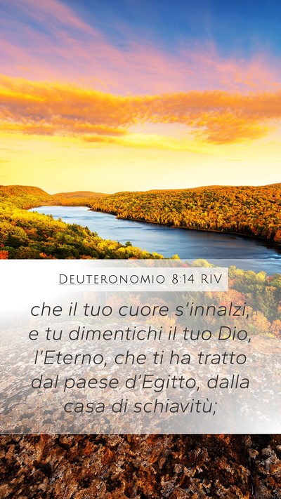 Deuteronomio 8:14 RIV Bible Verse Image
