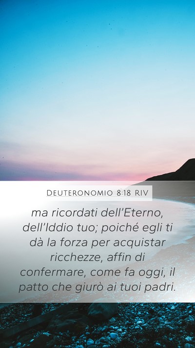 Deuteronomio 8:18 RIV Bible Verse Image
