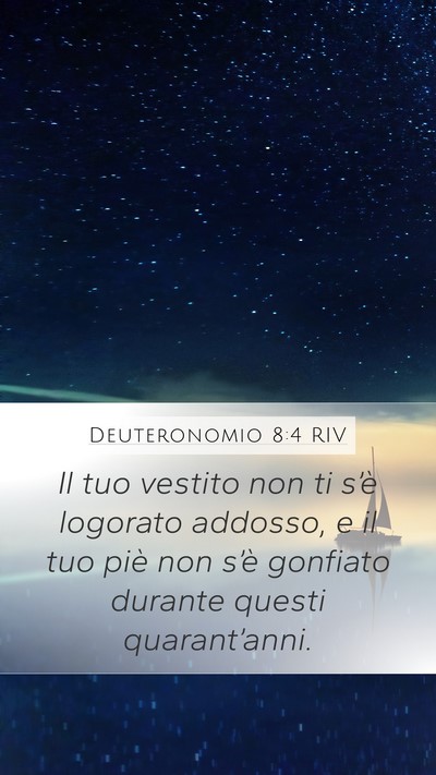 Deuteronomio 8:4 RIV Bible Verse Image