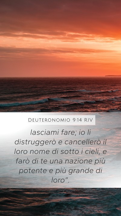 Deuteronomio 9:14 RIV Bible Verse Image