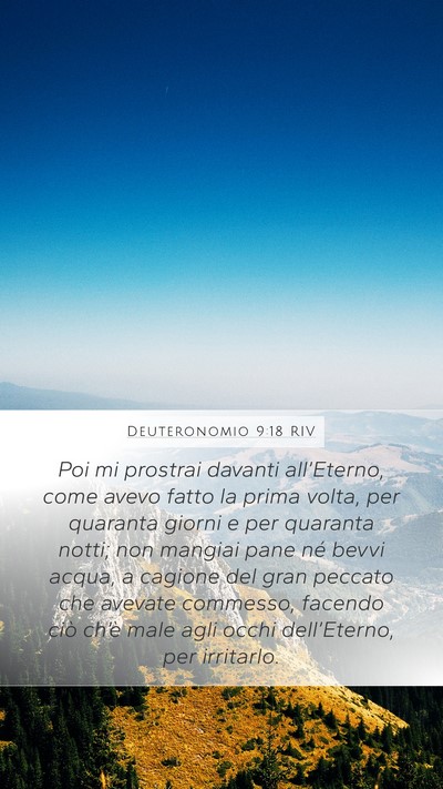 Deuteronomio 9:18 RIV Bible Verse Image