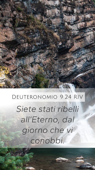 Deuteronomio 9:24 RIV Bible Verse Image