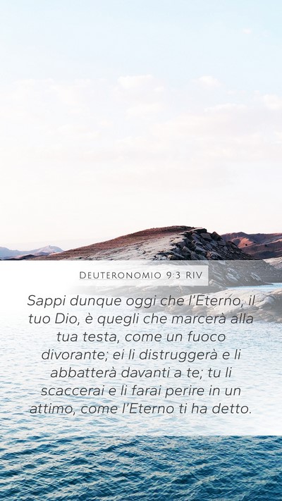 Deuteronomio 9:3 RIV Bible Verse Image