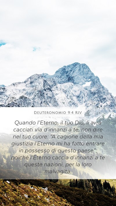 Deuteronomio 9:4 RIV Bible Verse Image