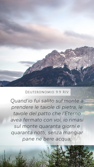 Deuteronomio 9:9 RIV Bible Verse Image