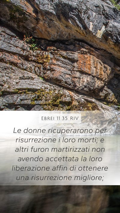 Ebrei 11:35 RIV Bible Verse Image