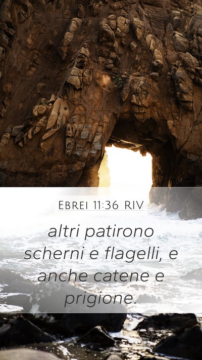 Ebrei 11:36 RIV Bible Verse Image