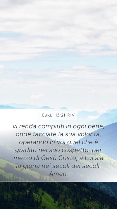 Ebrei 13:21 RIV Bible Verse Image