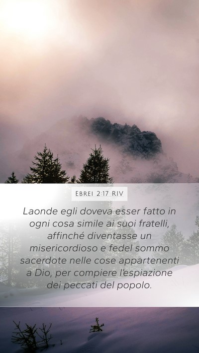 Ebrei 2:17 RIV Bible Verse Image