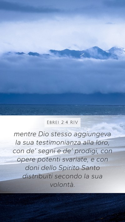 Ebrei 2:4 RIV Bible Verse Image