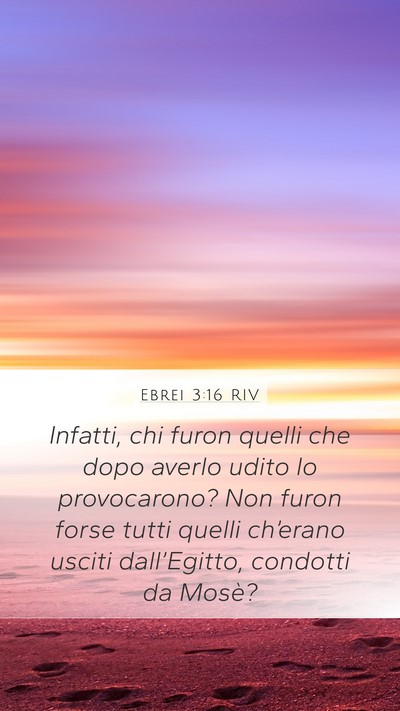 Ebrei 3:16 RIV Bible Verse Image
