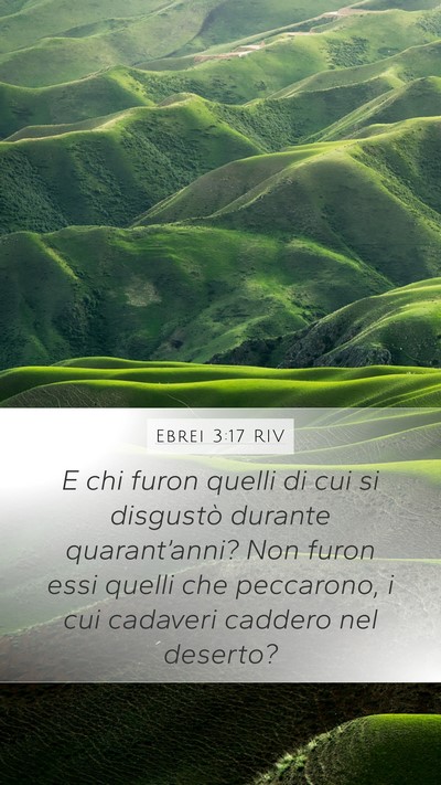 Ebrei 3:17 RIV Bible Verse Image