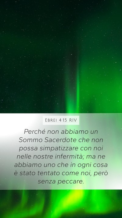 Ebrei 4:15 RIV Bible Verse Image