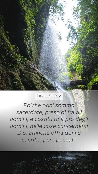 Ebrei 5:1 RIV Bible Verse Image