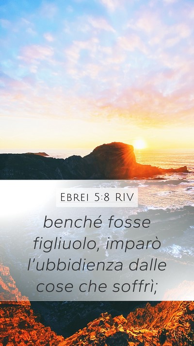 Ebrei 5:8 RIV Bible Verse Image