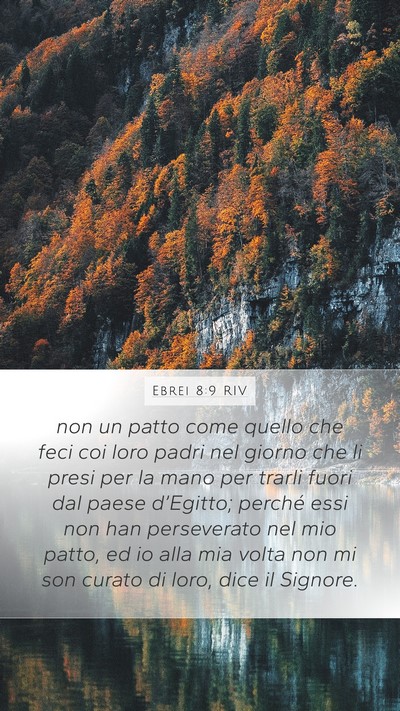 Ebrei 8:9 RIV Bible Verse Image