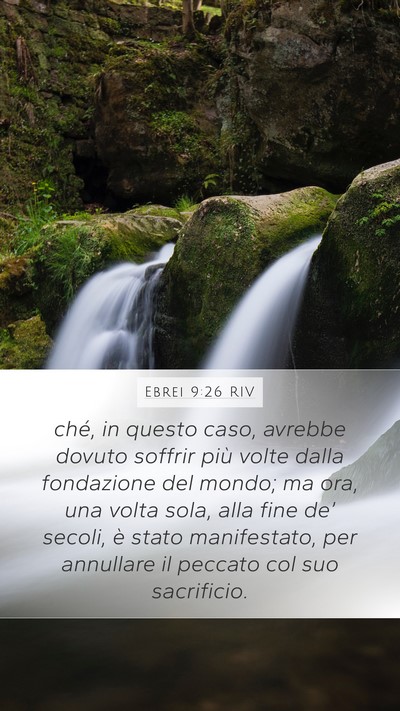 Ebrei 9:26 RIV Bible Verse Image