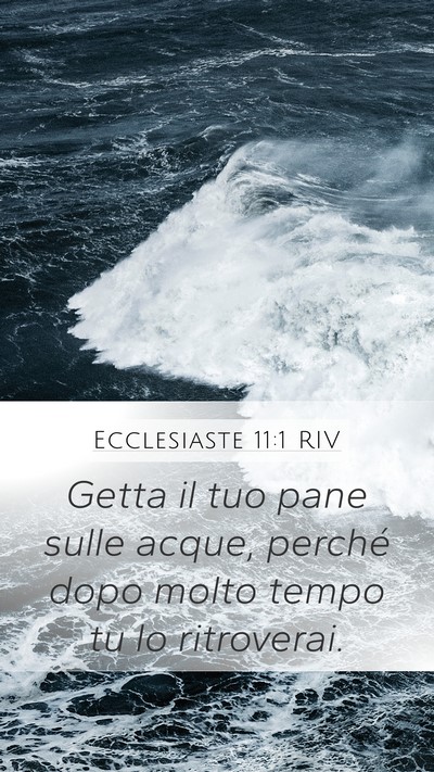 Ecclesiaste 11:1 RIV Bible Verse Image