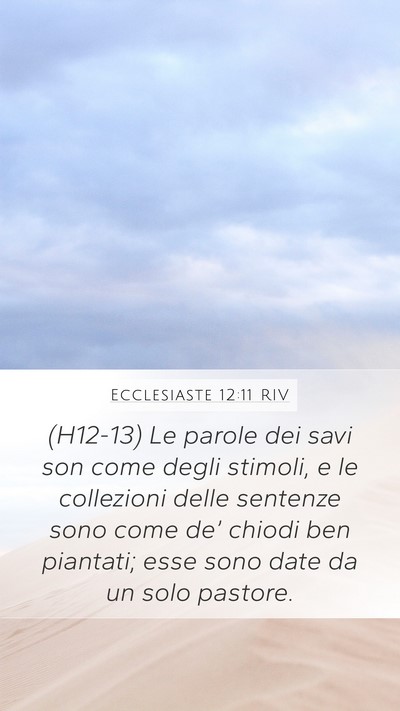 Ecclesiaste 12:11 RIV Bible Verse Image