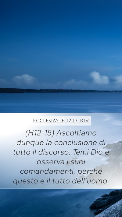 Ecclesiaste 12:13 RIV Bible Verse Image