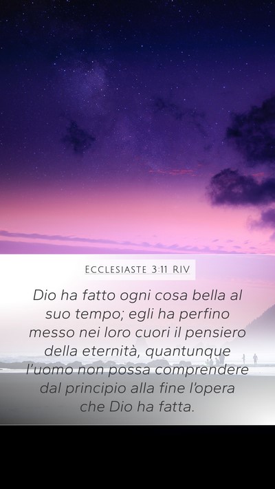 Ecclesiaste 3:11 RIV Bible Verse Image