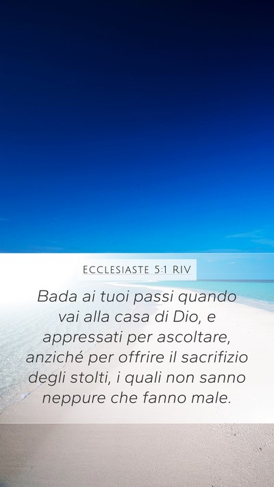 Ecclesiaste 5:1 RIV Bible Verse Image
