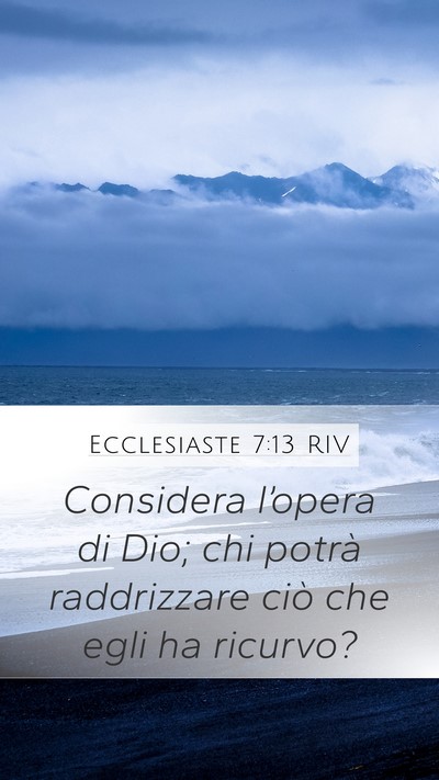 Ecclesiaste 7:13 RIV Bible Verse Image