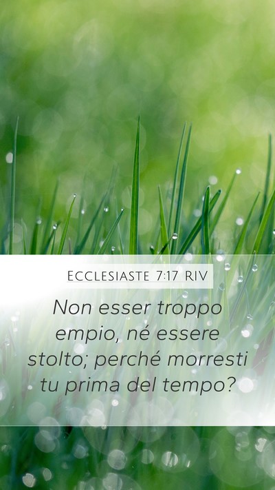 Ecclesiaste 7:17 RIV Bible Verse Image