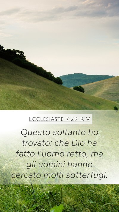 Ecclesiaste 7:29 RIV Bible Verse Image