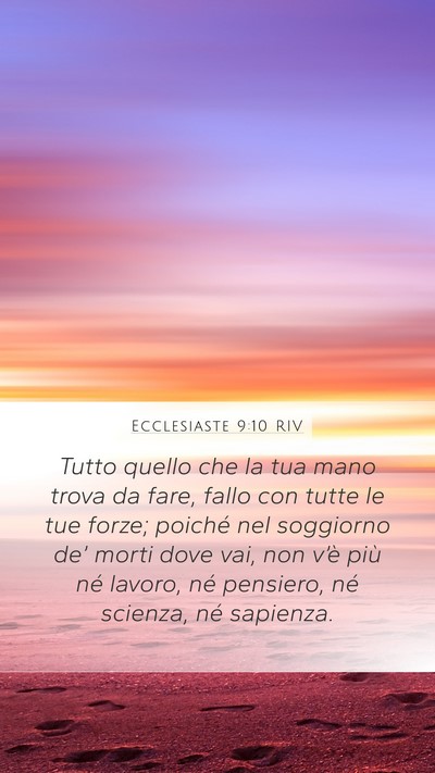 Ecclesiaste 9:10 RIV Bible Verse Image