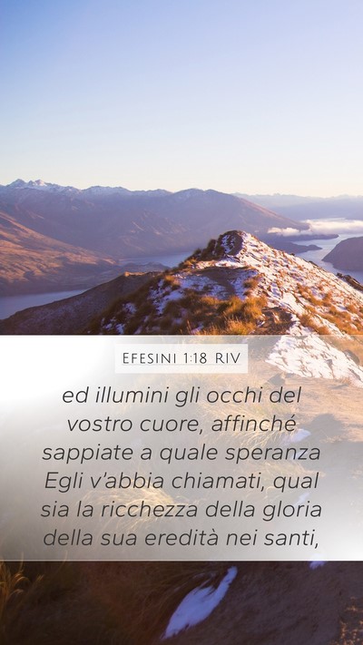 Efesini 1:18 RIV Bible Verse Image