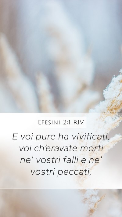 Efesini 2:1 RIV Bible Verse Image