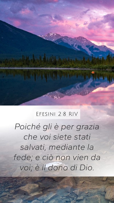 Efesini 2:8 RIV Bible Verse Image
