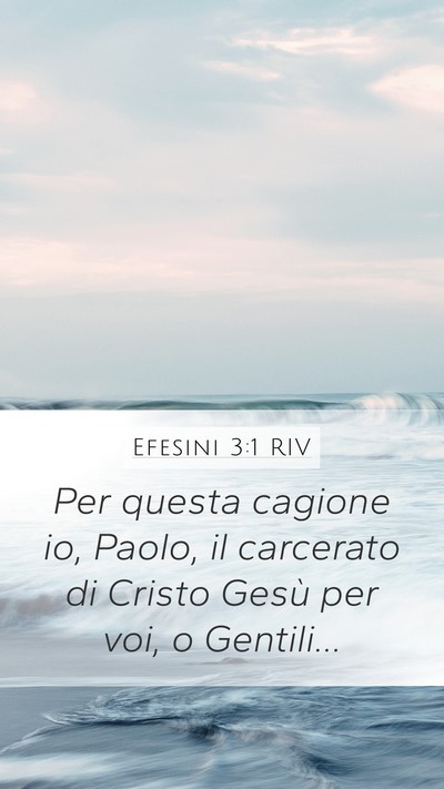 Efesini 3:1 RIV Bible Verse Image