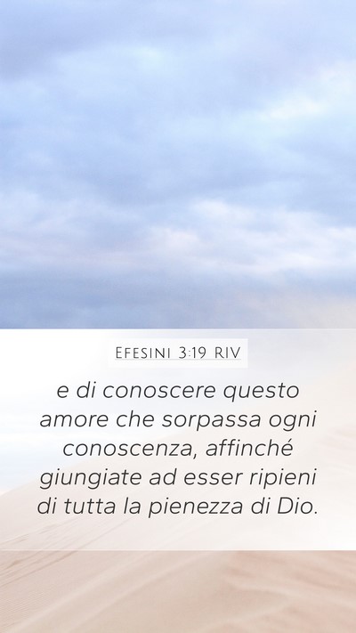 Efesini 3:19 RIV Bible Verse Image