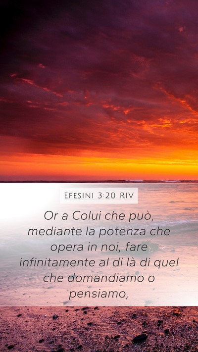 Efesini 3:20 RIV Bible Verse Image