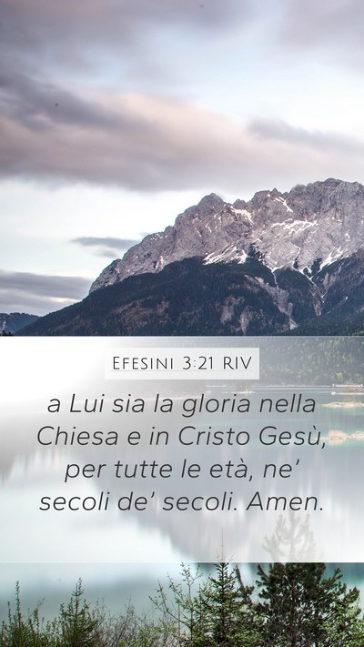 Efesini 3:21 RIV Bible Verse Image