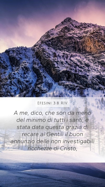 Efesini 3:8 RIV Bible Verse Image