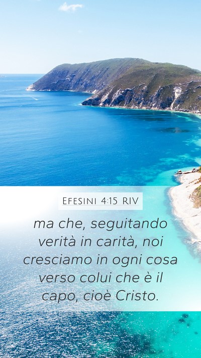 Efesini 4:15 RIV Bible Verse Image