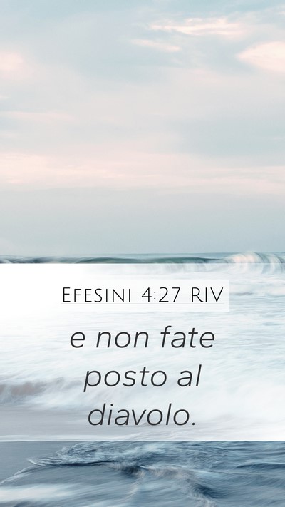 Efesini 4:27 RIV Bible Verse Image