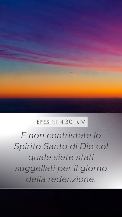 Efesini 4:30 RIV Bible Verse Image