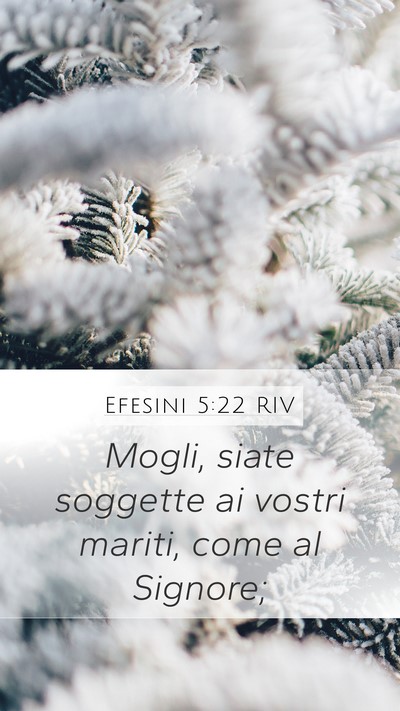 Efesini 5:22 RIV Bible Verse Image