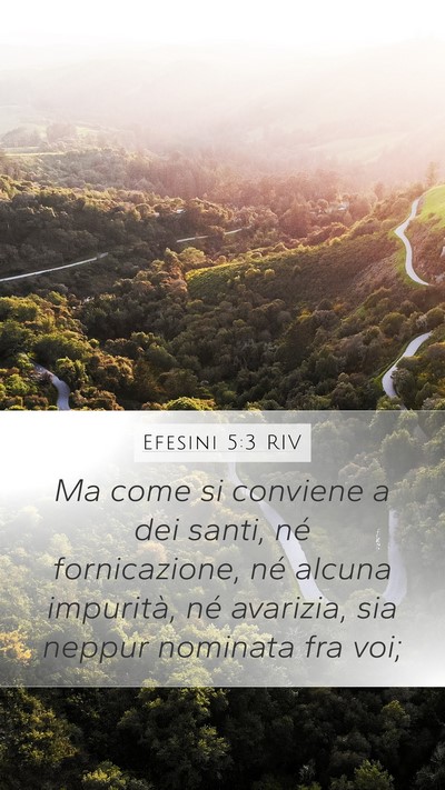 Efesini 5:3 RIV Bible Verse Image