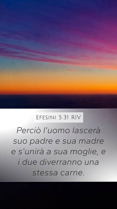 Efesini 5:31 RIV Bible Verse Image