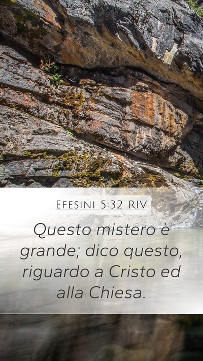 Efesini 5:32 RIV Bible Verse Image