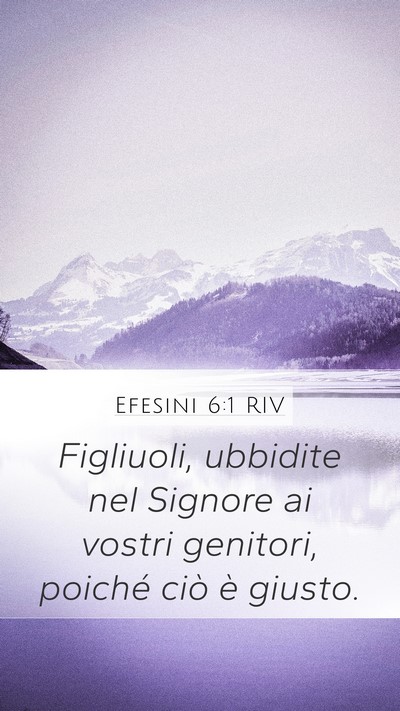 Efesini 6:1 RIV Bible Verse Image