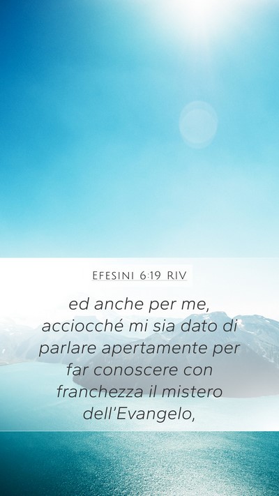 Efesini 6:19 RIV Bible Verse Image