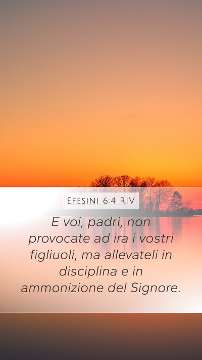 Efesini 6:4 RIV Bible Verse Image