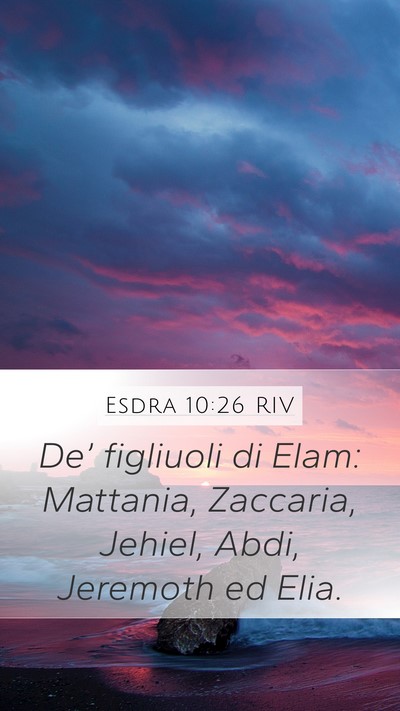 Esdra 10:26 RIV Bible Verse Image